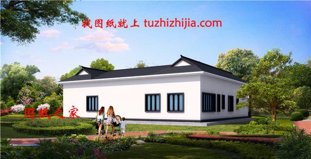 農(nóng)村一層自建房帶小院，帶效果圖和戶型圖，建房前必看