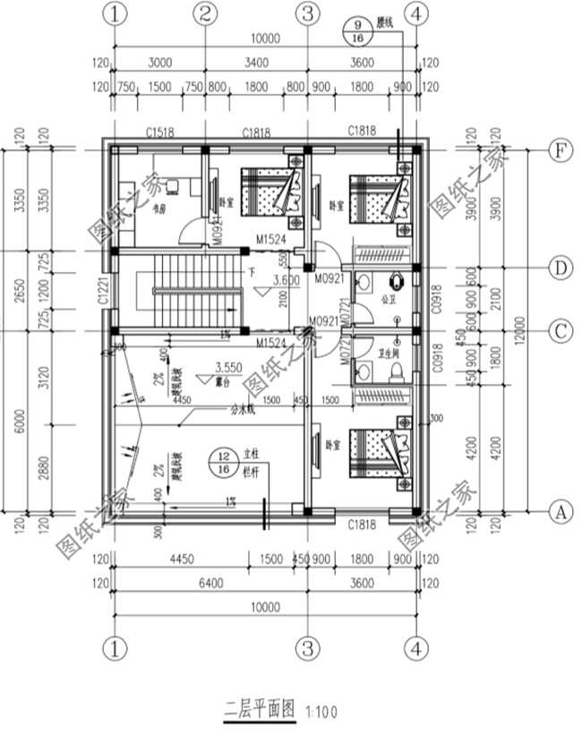 農(nóng)村120平方二層樓房設(shè)計(jì)圖，施工簡(jiǎn)單，用來養(yǎng)老最合適