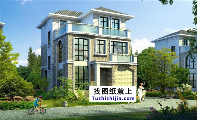 8*12自建房設(shè)計圖，外觀洋氣，簡單實用