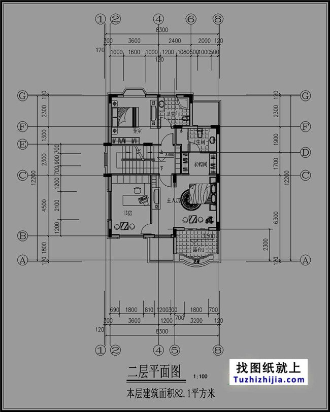 8*12自建房設(shè)計圖，外觀洋氣，簡單實用