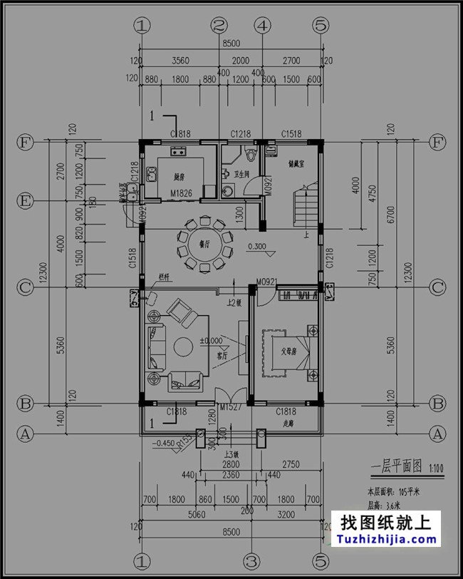 8*12自建房設(shè)計圖，外觀洋氣，簡單實用
