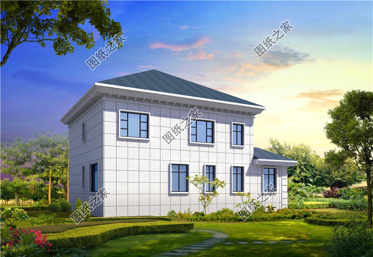 農(nóng)村自建二層樓圖，新穎大氣，你想要的樣子都有