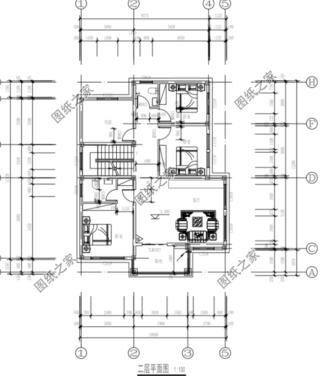 農(nóng)村10x12米三層自建房設(shè)計(jì)圖給你備好了，是土豪的點(diǎn)進(jìn)來