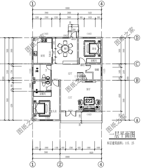 農(nóng)村10x12米三層自建房設(shè)計(jì)圖給你備好了，是土豪的點(diǎn)進(jìn)來
