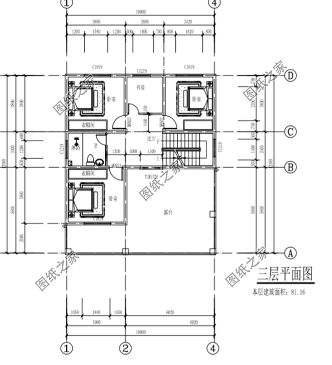 農(nóng)村10x12米三層自建房設(shè)計(jì)圖給你備好了，是土豪的點(diǎn)進(jìn)來