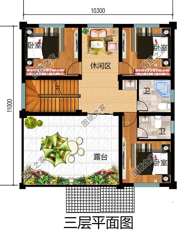 4套三層帶陽臺別墅設計圖，準備建房的朋友可千萬別錯過