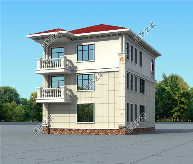 4套三層帶陽臺別墅設計圖，準備建房的朋友可千萬別錯過