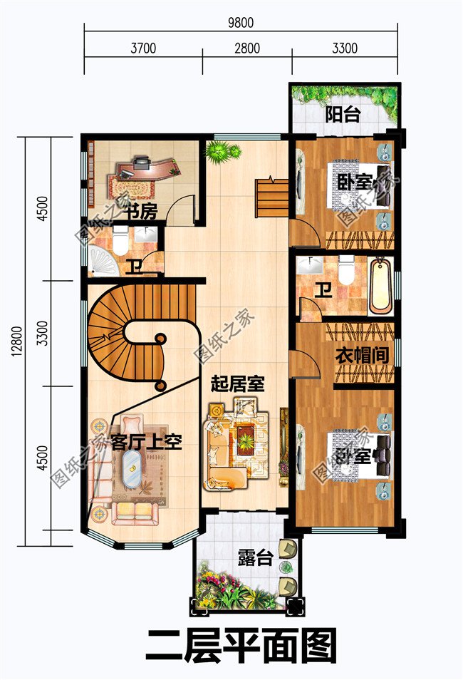 4套三層帶陽臺別墅設計圖，準備建房的朋友可千萬別錯過