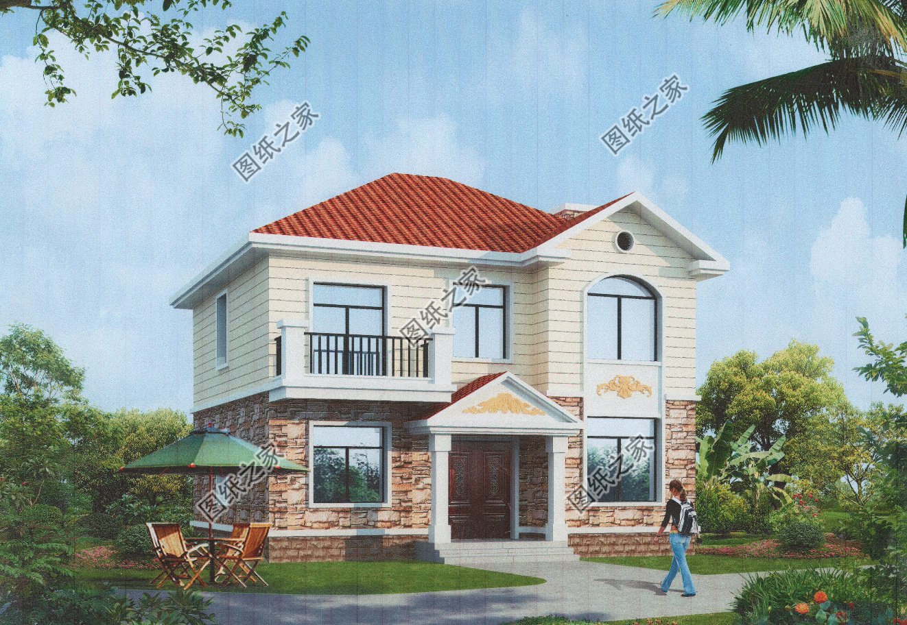 4棟不同風格的鄉(xiāng)村美墅，占地百平左右，小基地也能建，照樣驚艷