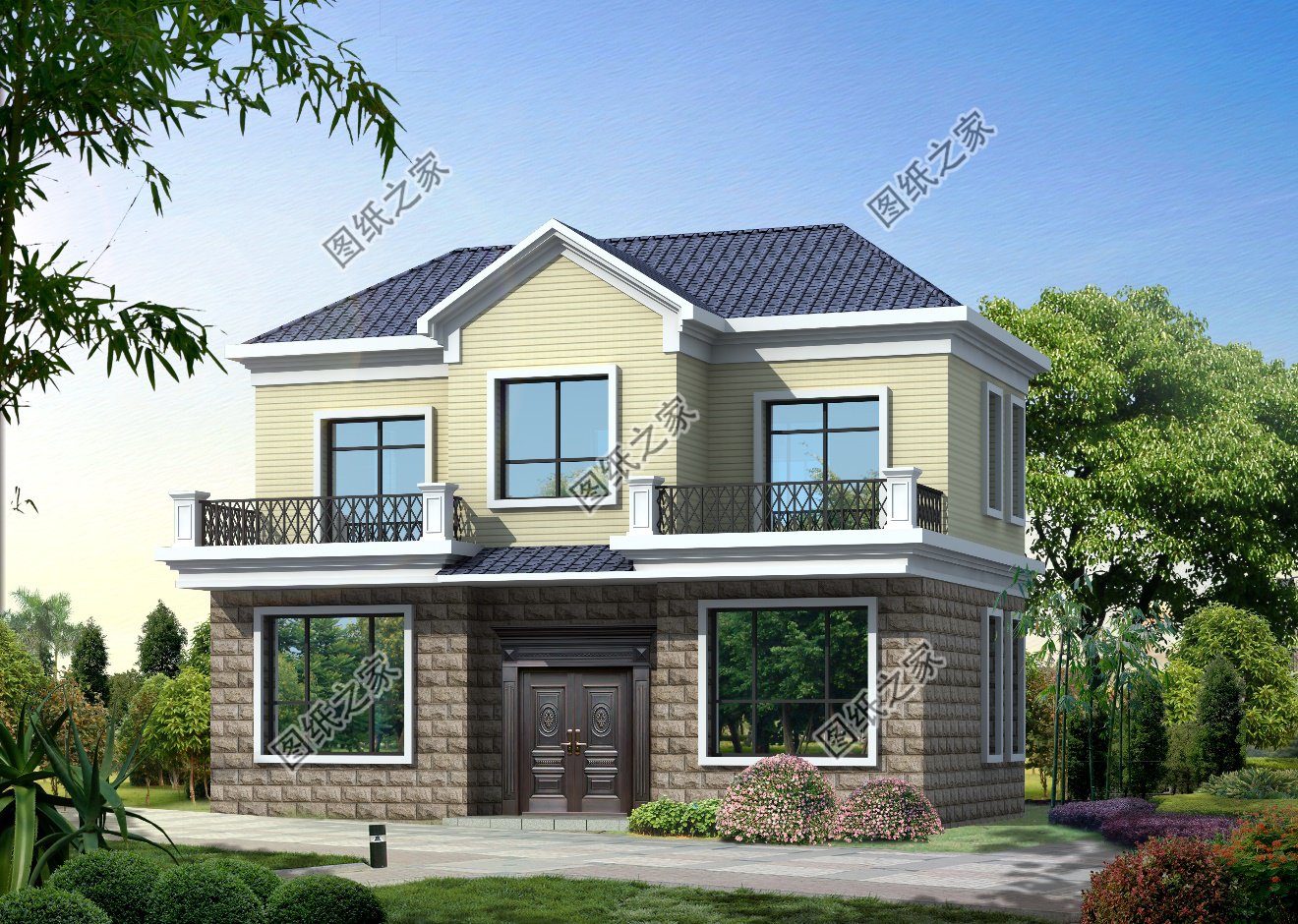 4棟不同風格的鄉(xiāng)村美墅，占地百平左右，小基地也能建，照樣驚艷