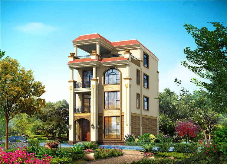 南方農(nóng)村三層半房屋圖，外觀(guān)時(shí)尚大氣，這才是五年內(nèi)最好的投資