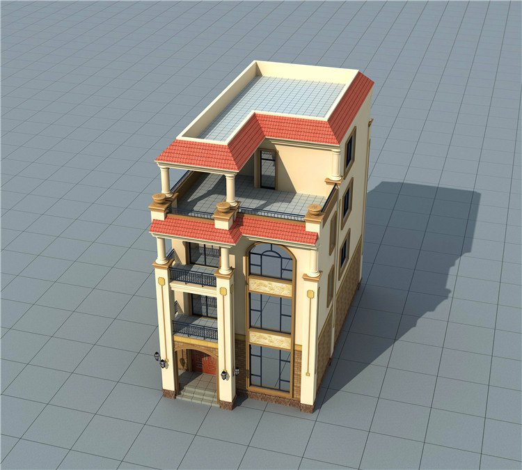 南方農(nóng)村三層半房屋圖，外觀(guān)時(shí)尚大氣，這才是五年內(nèi)最好的投資