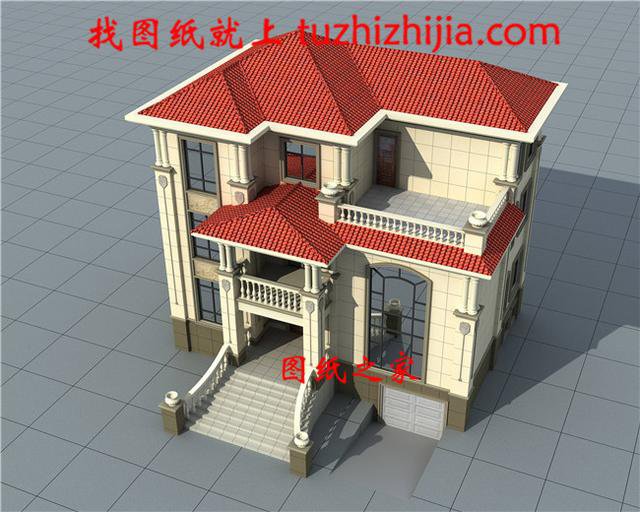 簡單大氣農(nóng)村三間三層樓房圖片，戶型合理，看的我都想回家建房了