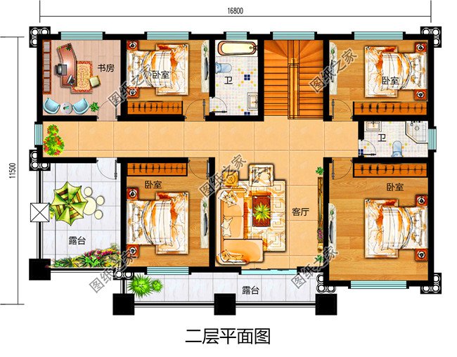 四套農(nóng)村30萬元二層小樓圖，大面積住宅用戶你們的福利來啦