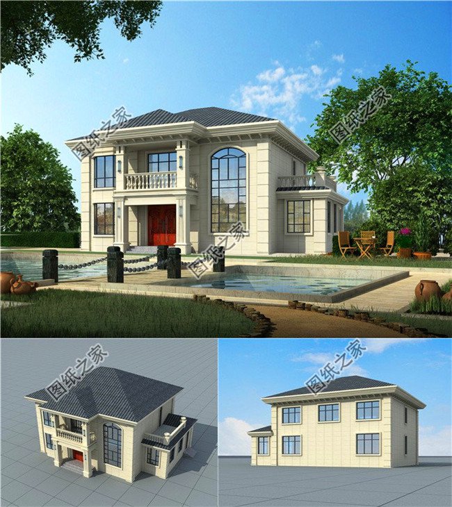 四套農(nóng)村30萬元二層小樓圖，大面積住宅用戶你們的福利來啦