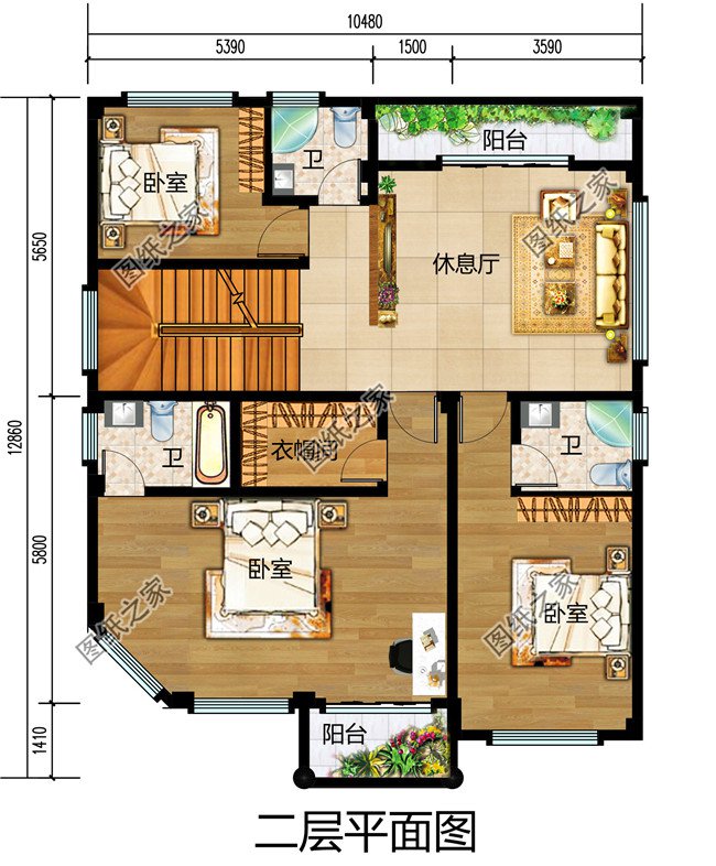 五套四層超豪華別墅外觀圖，這樣的房子簡直太帥啦！