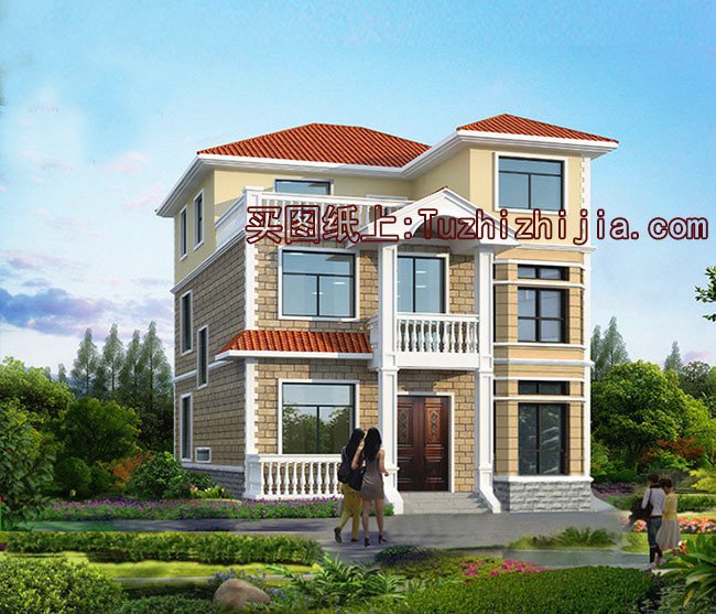 農(nóng)村90平米二層設(shè)計(jì)圖，小宅基地蓋起來(lái)照樣驚艷