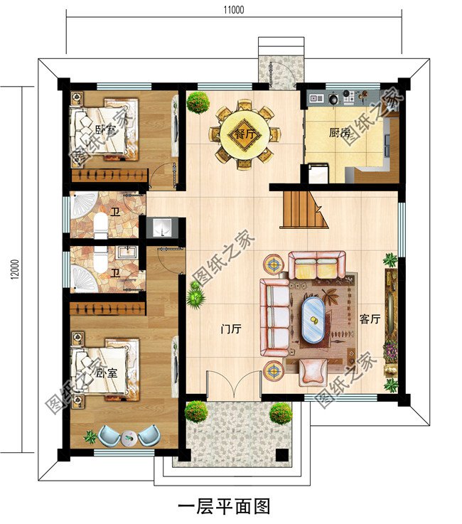 三層樓房設(shè)計圖農(nóng)村簡單大氣，家里人多的，可以這樣蓋