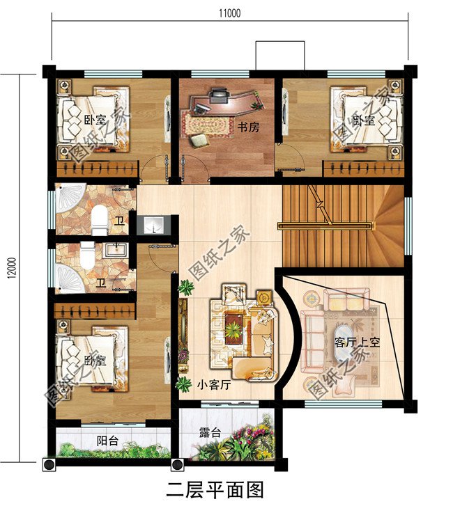 三層樓房設(shè)計圖農(nóng)村簡單大氣，家里人多的，可以這樣蓋