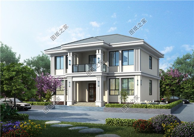 2024年新款現(xiàn)代風格別墅圖，一層到三層都有，誰說農(nóng)村不能建