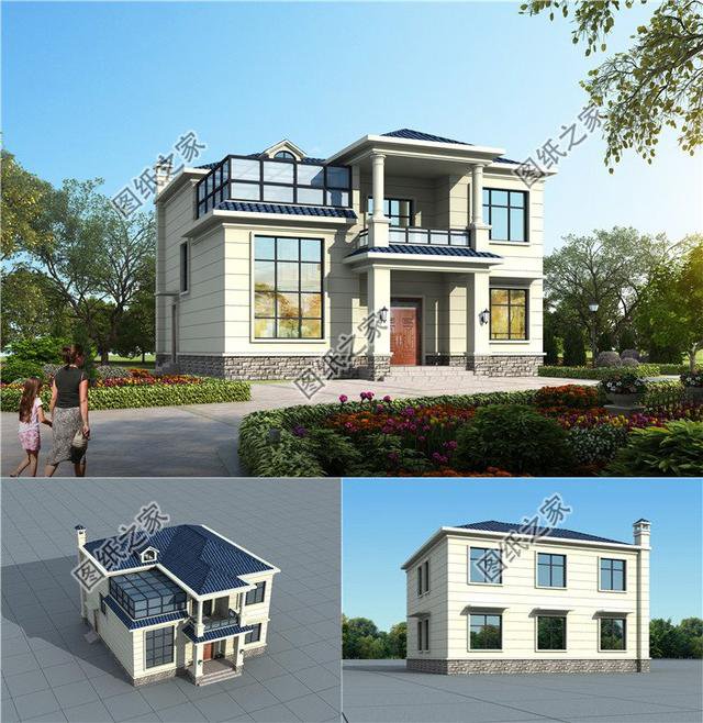 自建房二層12x14米設(shè)計圖，簡潔實用，回鄉(xiāng)建房就這樣建