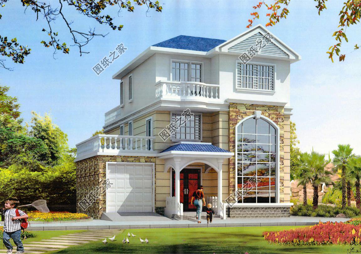 2024年新款三層別墅圖帶車(chē)庫(kù)，家人都喜歡第二款，鄰居卻看中了第一款