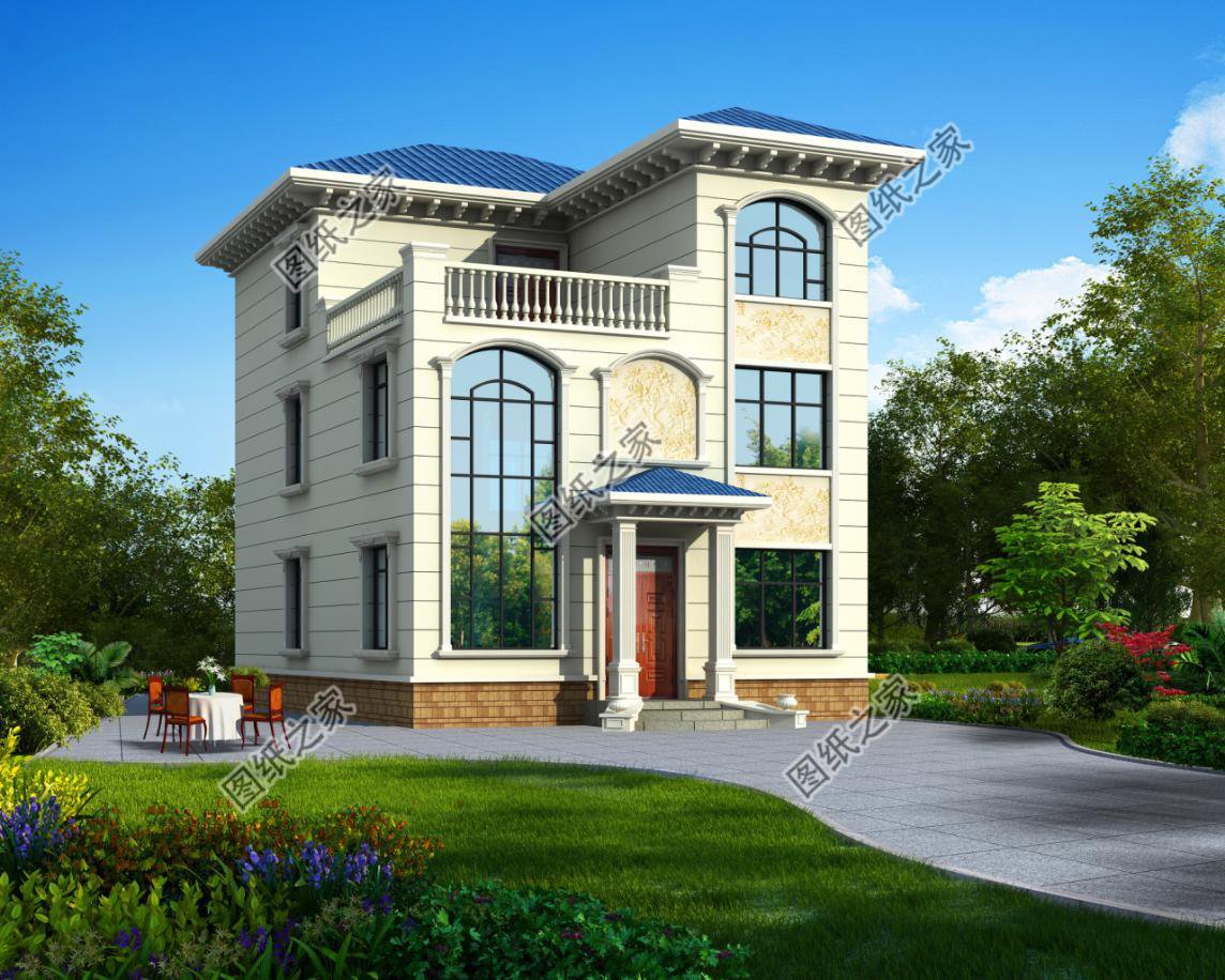 2024年新款三層別墅圖帶車(chē)庫(kù)，家人都喜歡第二款，鄰居卻看中了第一款