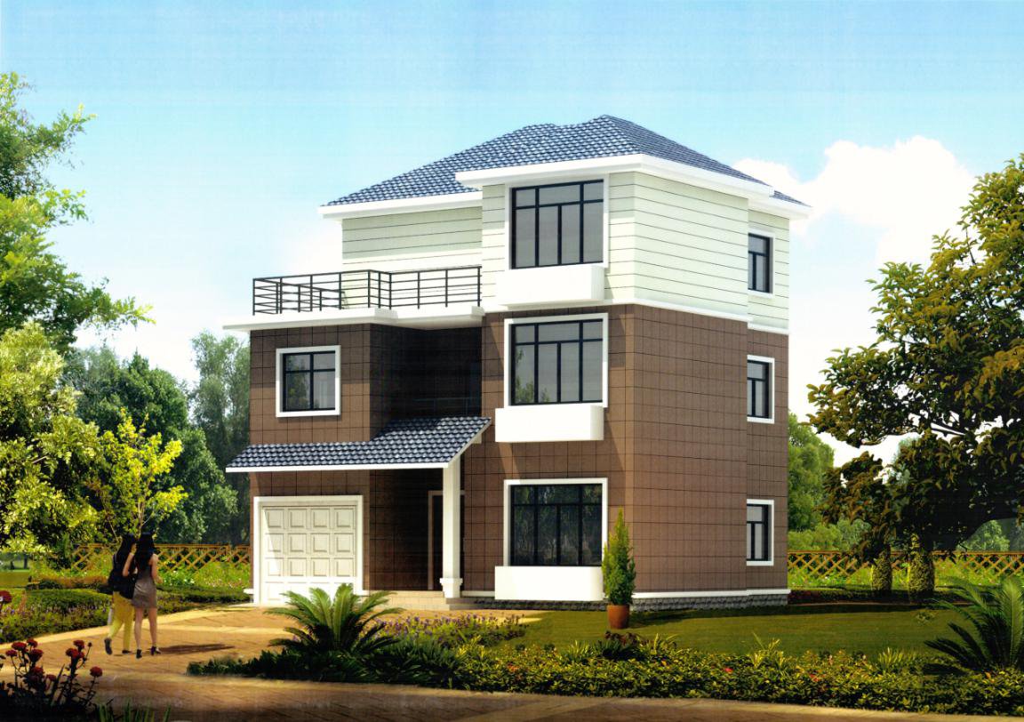 2024年新款三層別墅圖帶車(chē)庫(kù)，家人都喜歡第二款，鄰居卻看中了第一款