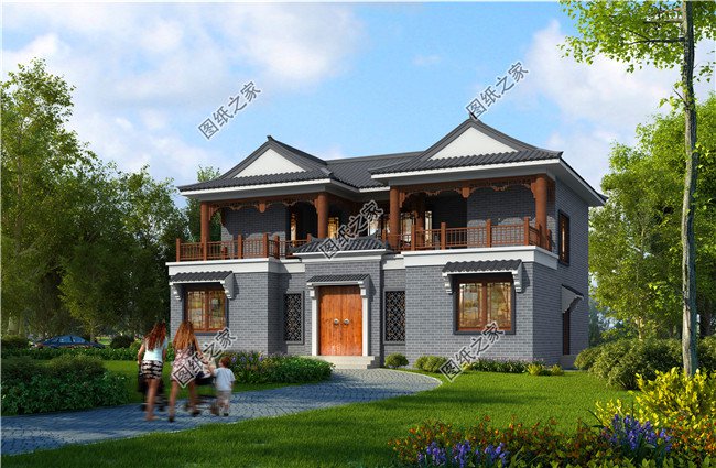 15×10農(nóng)村二層戶(hù)型圖，造價(jià)低性?xún)r(jià)比高，農(nóng)村建一棟未免太好看