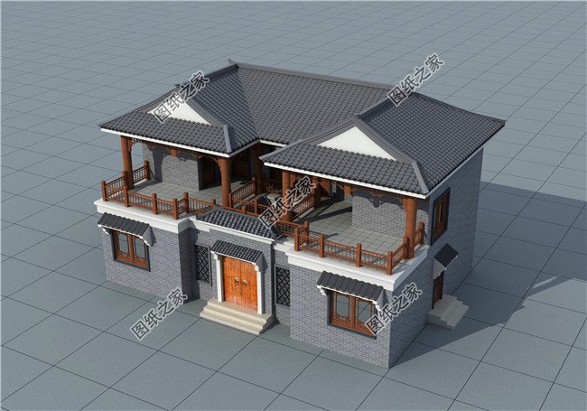 15×10農(nóng)村二層戶(hù)型圖，造價(jià)低性?xún)r(jià)比高，農(nóng)村建一棟未免太好看