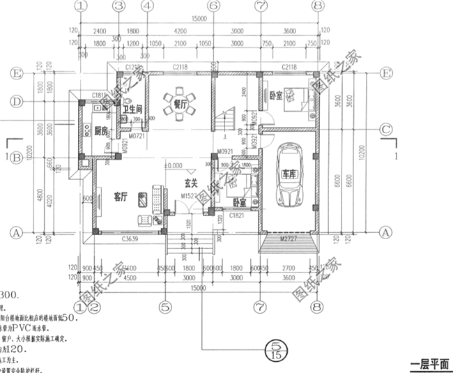 15×10農(nóng)村二層戶(hù)型圖，造價(jià)低性?xún)r(jià)比高，農(nóng)村建一棟未免太好看