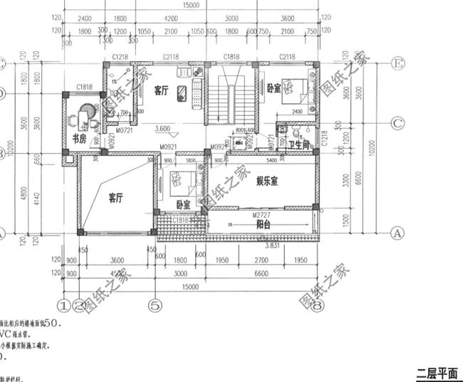 15×10農(nóng)村二層戶(hù)型圖，造價(jià)低性?xún)r(jià)比高，農(nóng)村建一棟未免太好看