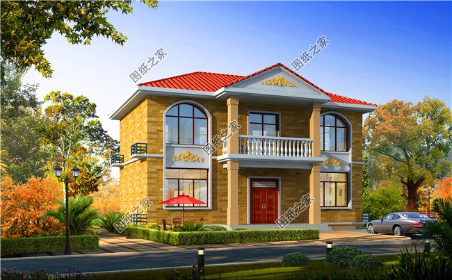 四套農(nóng)村100平方二層小洋樓設(shè)計(jì)圖，蓋上一套住進(jìn)去舒適又安心