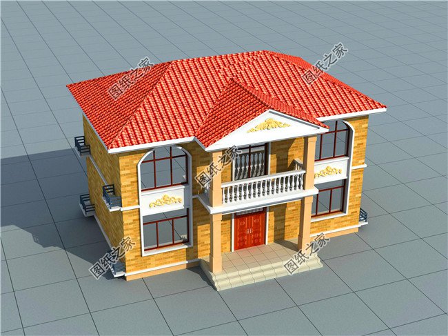 四套農(nóng)村100平方二層小洋樓設(shè)計(jì)圖，蓋上一套住進(jìn)去舒適又安心