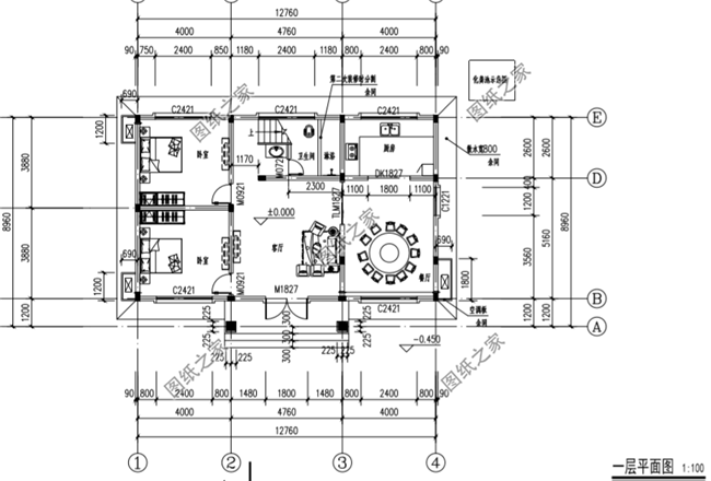 四套農(nóng)村100平方二層小洋樓設(shè)計(jì)圖，蓋上一套住進(jìn)去舒適又安心