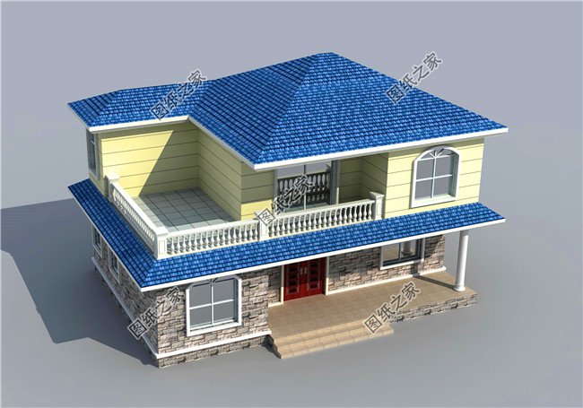 四套農(nóng)村100平方二層小洋樓設(shè)計(jì)圖，蓋上一套住進(jìn)去舒適又安心