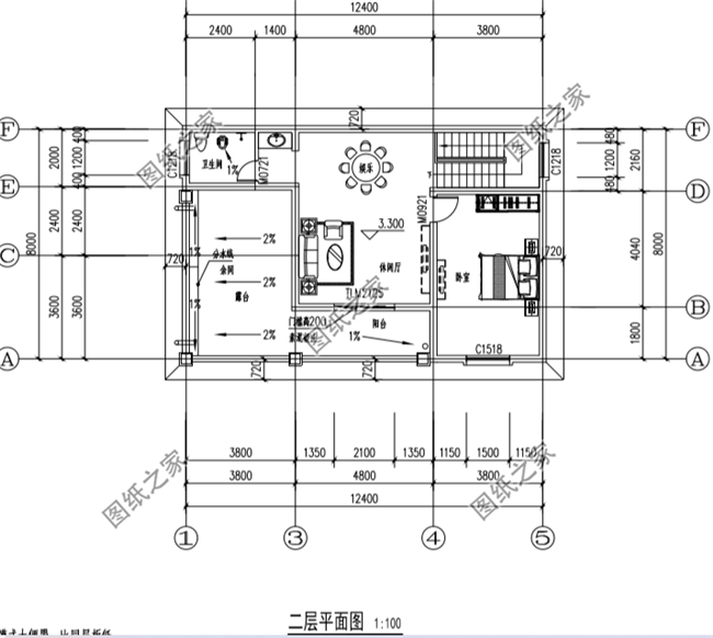 四套農(nóng)村100平方二層小洋樓設(shè)計(jì)圖，蓋上一套住進(jìn)去舒適又安心