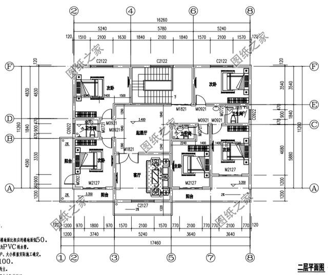 鄉(xiāng)村自建房屋設(shè)計(jì)圖，接地氣的二層小樓，全部送給你