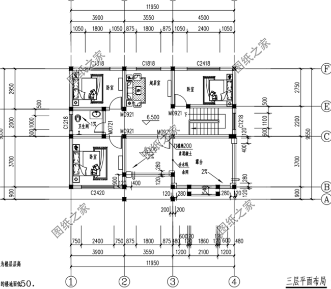 農(nóng)村占地100平米三層自建房設(shè)計(jì)圖，造價(jià)25-30萬，小而精的戶型你值得擁有！