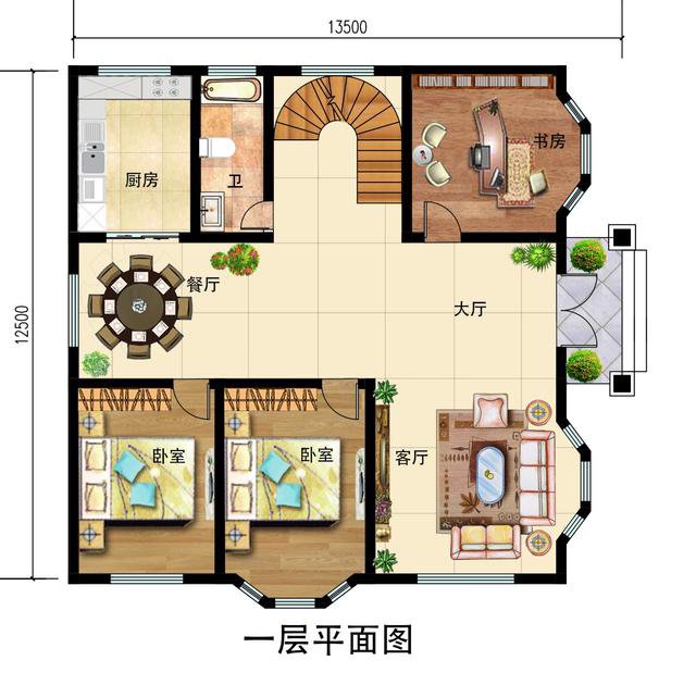 2024最新款二層別墅圖，外觀簡單漂亮，回鄉(xiāng)建房就選它