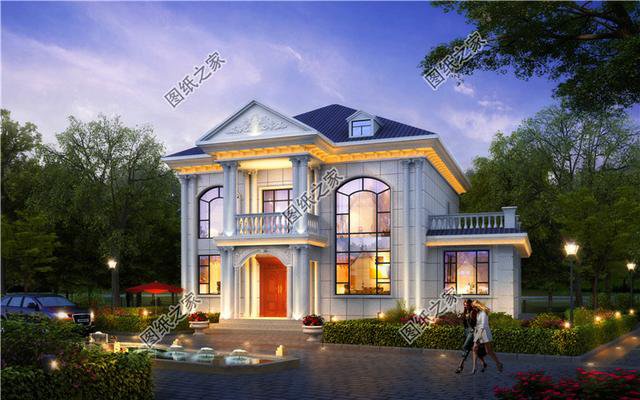 2024最新款二層別墅圖，外觀簡單漂亮，回鄉(xiāng)建房就選它