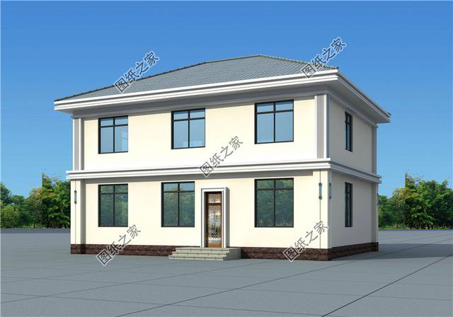 2024最新款二層別墅圖，外觀簡單漂亮，回鄉(xiāng)建房就選它