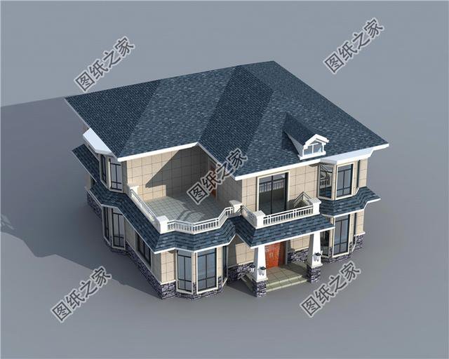 2024最新款二層別墅圖，外觀簡單漂亮，回鄉(xiāng)建房就選它