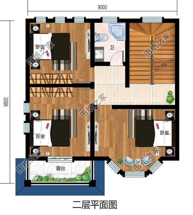 鄉(xiāng)下80平方房設(shè)計(jì)圖，這樣建好的小家，更溫馨