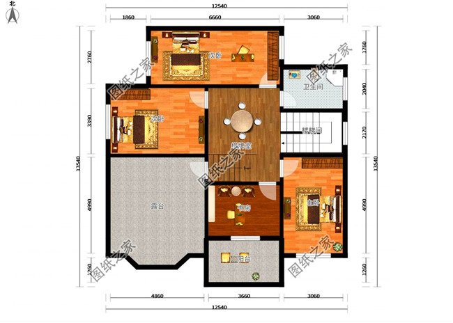 三款12米乘12米建房設(shè)計(jì)圖，戶型方正，每個(gè)村都該有的戶型