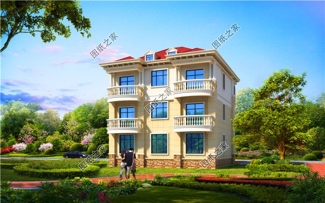 霸氣十足的三層別墅，帶陽臺(tái)露臺(tái)，室內(nèi)采光簡(jiǎn)直太好