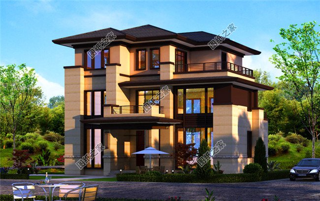 霸氣十足的三層別墅，帶陽臺(tái)露臺(tái)，室內(nèi)采光簡(jiǎn)直太好