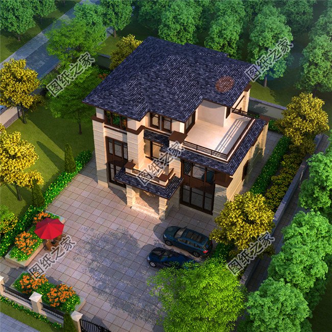 霸氣十足的三層別墅，帶陽臺(tái)露臺(tái)，室內(nèi)采光簡(jiǎn)直太好