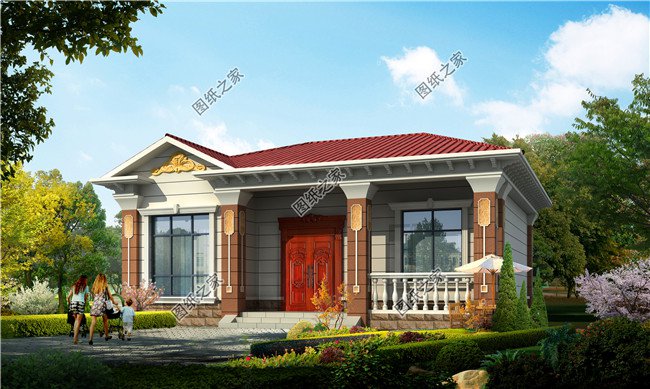 農(nóng)村自建房三室一廳圖，家庭人口不多的首選