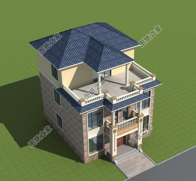 10×12米三層小別墅圖， 好看實(shí)用造價(jià)還不高，舒適感爆棚！